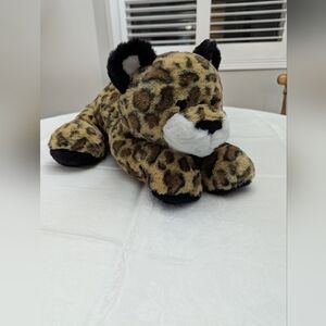 Animal Adventure Leopard  Plush Toy. Large. Super Soft. 16 Inches. EUC.